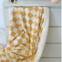 Black and white checkerboard blanket lamb cashmere bed sheet quilt cover thickened cover sofa blanket step into wholesale bedding 