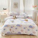 Ins wind small fresh cotton four piece cotton three piece bed sheet 