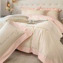 Luxurious and high-grade thickened 4-piece winter buffed bed sheet and quilt cover 3-piece bedding non cotton cotton 