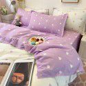 Spring and autumn bed four piece set summer sheet quilt cover Nordic quilt cover student dormitory bed three piece single bed 