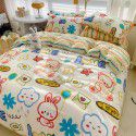 Ins wind small fresh cotton four piece cotton three piece bed sheet 