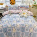 Ins wind small fresh cotton four piece cotton three piece bed sheet 