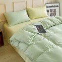 Ins style simple four piece set solid color washed cotton student dormitory three piece bed sheet quilt cover bedding wholesale 