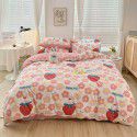 Ins wind small fresh cotton four piece cotton three piece bed sheet 