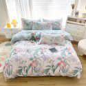 Plant cashmere four piece bed sheet and quilt cover three piece gift group purchase wholesale factory direct sale aloe cotton four piece set 