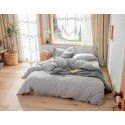 Liangpin Tianzhu Cotton 4-piece set Japanese style solid color printed knitting cotton stripe 1.51.8m bed goods wholesale and distribution 