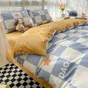 Wholesale of all cotton small fresh four piece sets of single and double student dormitories, all cotton printed sheets, quilt covers, gifts, three piece sets 