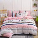 Plant cashmere four piece bed sheet and quilt cover three piece gift group purchase wholesale factory direct sale aloe cotton four piece set 