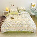 Ins wind small fresh cotton four piece cotton three piece bed sheet 