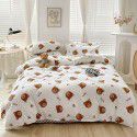 Ins wind small fresh cotton four piece cotton three piece bed sheet 