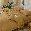 Export three ply gauze four piece set of pure cotton cotton nude bed sheet quilt cover spring and autumn simple bedding 