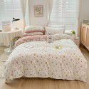 Ins wind small fresh cotton four piece cotton three piece bed sheet 