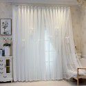 Curtains, bedroom, shading, household velcro, living room, grand new double princess style curtain, light tight 