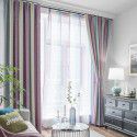 Factory direct sales of new gradual color curtain products simple modern bedroom shading cloth curtain gauze curtain set high Nordic style