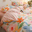 Cotton quilt cover, single piece, 100% cotton, 150x200, student dormitory, single person, 1.5 sheets, bed sheet, quilt cover, 200x230 