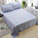 Bedsheet 1.2 * 2.3m thick ground bed sheet single piece wholesale dormitory hotel bedroom single simple bed sheet 