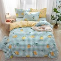 Nordic simple heart-shaped cotton 4-piece set 1.8m bedding, cotton quilt cover, bed sheet, 3-piece set for student dormitory 