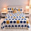 Cream wind milk velvet bed cover 3-piece set Korean lace bedspread cotton clip slip slip single bed cover coral velvet bed sheet winter 