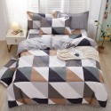 Nordic simple heart-shaped cotton 4-piece set 1.8m bedding, cotton quilt cover, bed sheet, 3-piece set for student dormitory 