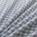 Japanese 100% cotton washable cotton bed sheet single piece summer cotton single dormitory quilt sheet plaid pillow case three piece set 