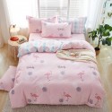 Nordic simple heart-shaped cotton 4-piece set 1.8m bedding, cotton quilt cover, bed sheet, 3-piece set for student dormitory 