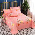 Bedsheet 1.2 * 2.3m thick ground bed sheet single piece wholesale dormitory hotel bedroom single simple bed sheet 