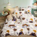 Spring and autumn bed four piece set summer sheet quilt cover Nordic quilt cover student dormitory bed three piece single bed 