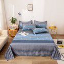 Bedsheet 1.2 * 2.3m thick ground bed sheet single piece wholesale dormitory hotel bedroom single simple bed sheet 