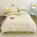 Hot selling ins Pastoral 60 Thread Count Cotton 4-Piece Set Printed Cotton Small Fresh Flat Sheet Quilt Cover Fitted Sheet Set Postage Package 