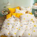 Spring and autumn bed four piece set summer sheet quilt cover Nordic quilt cover student dormitory bed three piece single bed 