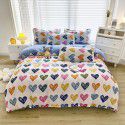 Plant cashmere four piece bed sheet and quilt cover three piece gift group purchase wholesale factory direct sale aloe cotton four piece set 