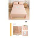 Japanese 100% cotton washable cotton bed sheet single piece summer cotton single dormitory quilt sheet plaid pillow case three piece set 