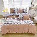 Plant cashmere four piece bed sheet and quilt cover three piece gift group purchase wholesale factory direct sale aloe cotton four piece set 