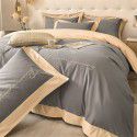 Luxurious and high-grade thickened 4-piece winter buffed bed sheet and quilt cover 3-piece bedding non cotton cotton 