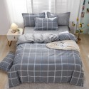 Nordic simple heart-shaped cotton 4-piece set 1.8m bedding, cotton quilt cover, bed sheet, 3-piece set for student dormitory 