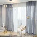 Curtain screen, white linen, thickened window screen, finished bedroom partition screen, floating window, white screen, balcony screen 