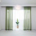 Curtain screen, white linen, thickened window screen, finished bedroom partition screen, floating window, white screen, balcony screen 