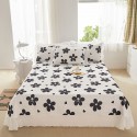 Small fresh printed bed cover with cotton chiffon lace bed cover bedspread single piece all-purpose bed cover kit wholesale 