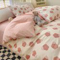 Ins wind small fresh cotton four piece cotton three piece bed sheet 