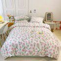 Ins wind small fresh cotton four piece cotton three piece bed sheet 