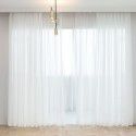 Curtain screen, white linen, thickened window screen, finished bedroom partition screen, floating window, white screen, balcony screen 