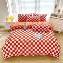 Plant cashmere four piece bed sheet and quilt cover three piece gift group purchase wholesale factory direct sale aloe cotton four piece set 