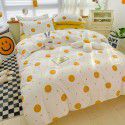 Ins wind small fresh cotton four piece cotton three piece bed sheet 