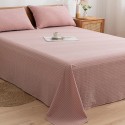 Solid color 100% cotton washable cotton bed sheet single piece cotton net red sheet single pillowcase for student dormitory 2 3-piece sets