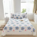 Small fresh printed bed cover with cotton chiffon lace bed cover bedspread single piece all-purpose bed cover kit wholesale 