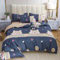 Plant cashmere four piece bed sheet and quilt cover three piece gift group purchase wholesale factory direct sale aloe cotton four piece set 