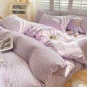 Waffle quilt cover one piece 150x200x230cm washable cotton single quilt cover ins air dormitory single quilt 1.8m 