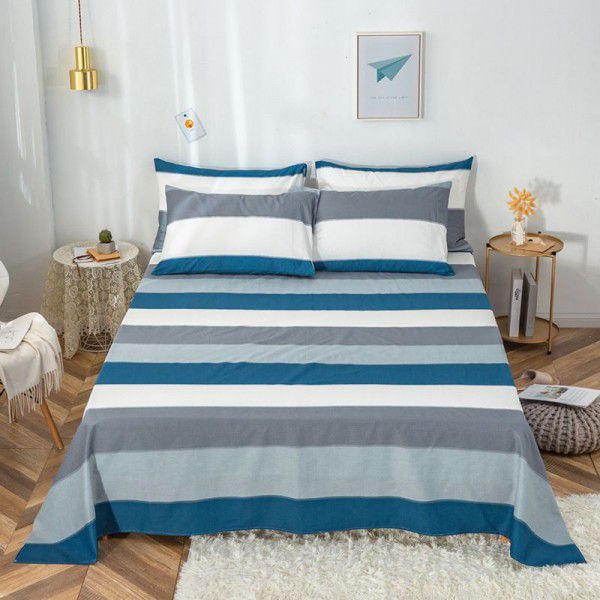 Pure cotton bedspread printing small and fresh 12868 skin friendly comfortable single and double bed cotton bedspread sold directly by manufacturers 