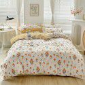 Ins wind small fresh cotton four piece cotton three piece bed sheet 