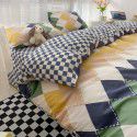 Wholesale of all cotton small fresh four piece sets of single and double student dormitories, all cotton printed sheets, quilt covers, gifts, three piece sets 